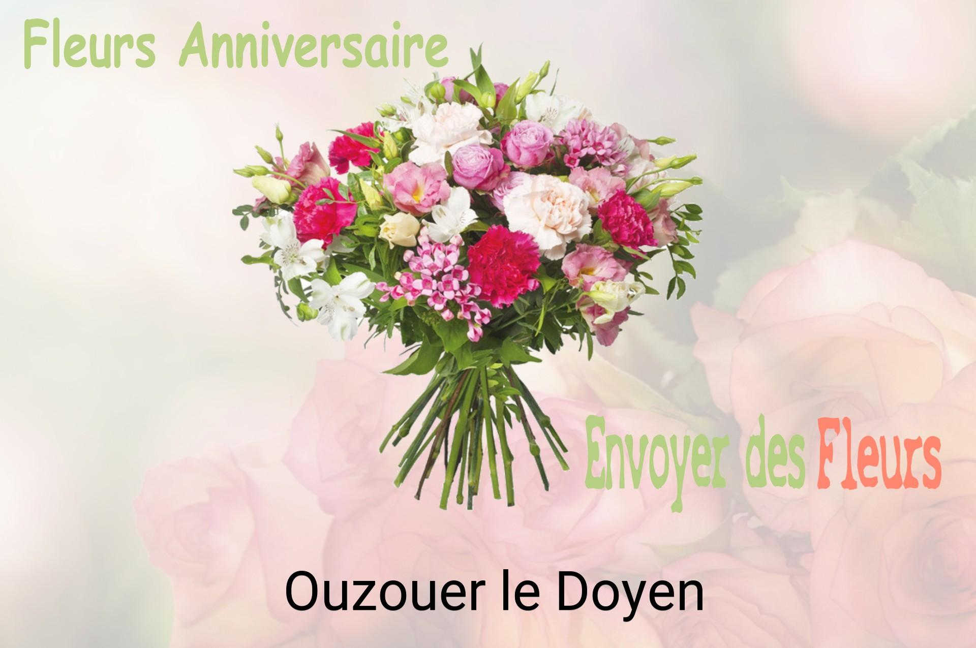 Bouquet de fleurs d’anniversaire livré à Ouzouer-le-Doyen